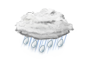 starker Sprühregen